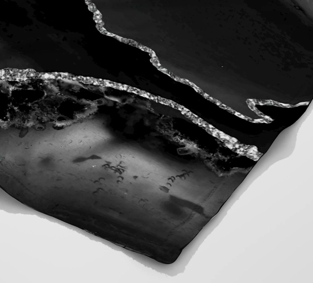 Agata nera e argento Texture 02 coperta in pile da Gemstone Textures