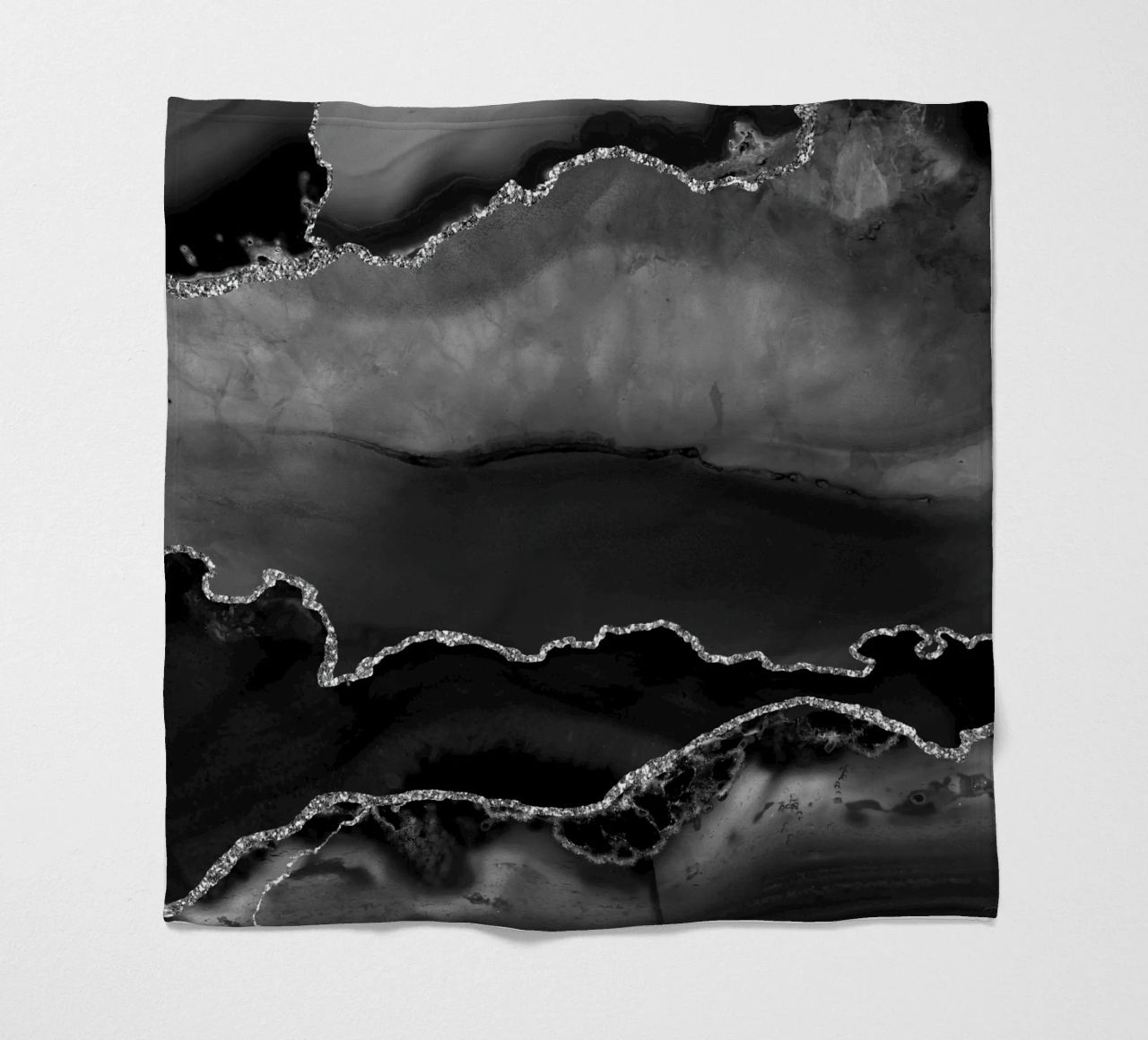 Agata nera e argento Texture 02 coperta in pile da Gemstone Textures