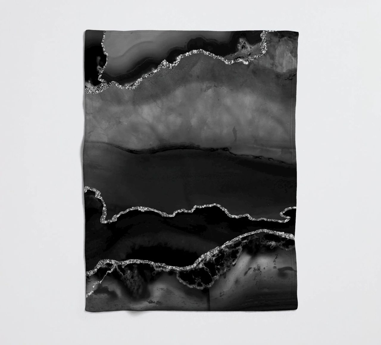 Agata nera e argento Texture 02 coperta in pile da Gemstone Textures