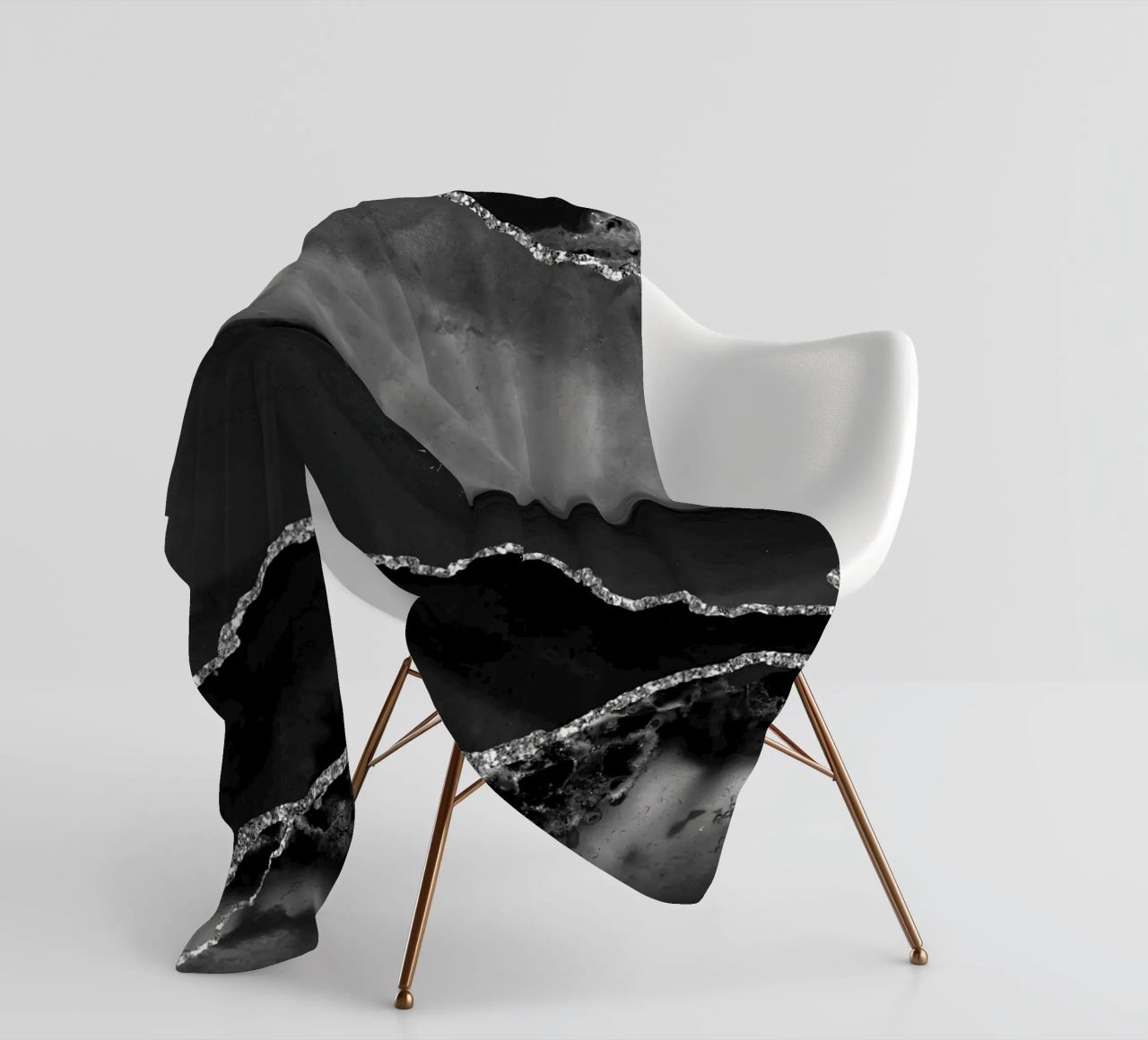 Agata nera e argento Texture 02 coperta in pile da Gemstone Textures
