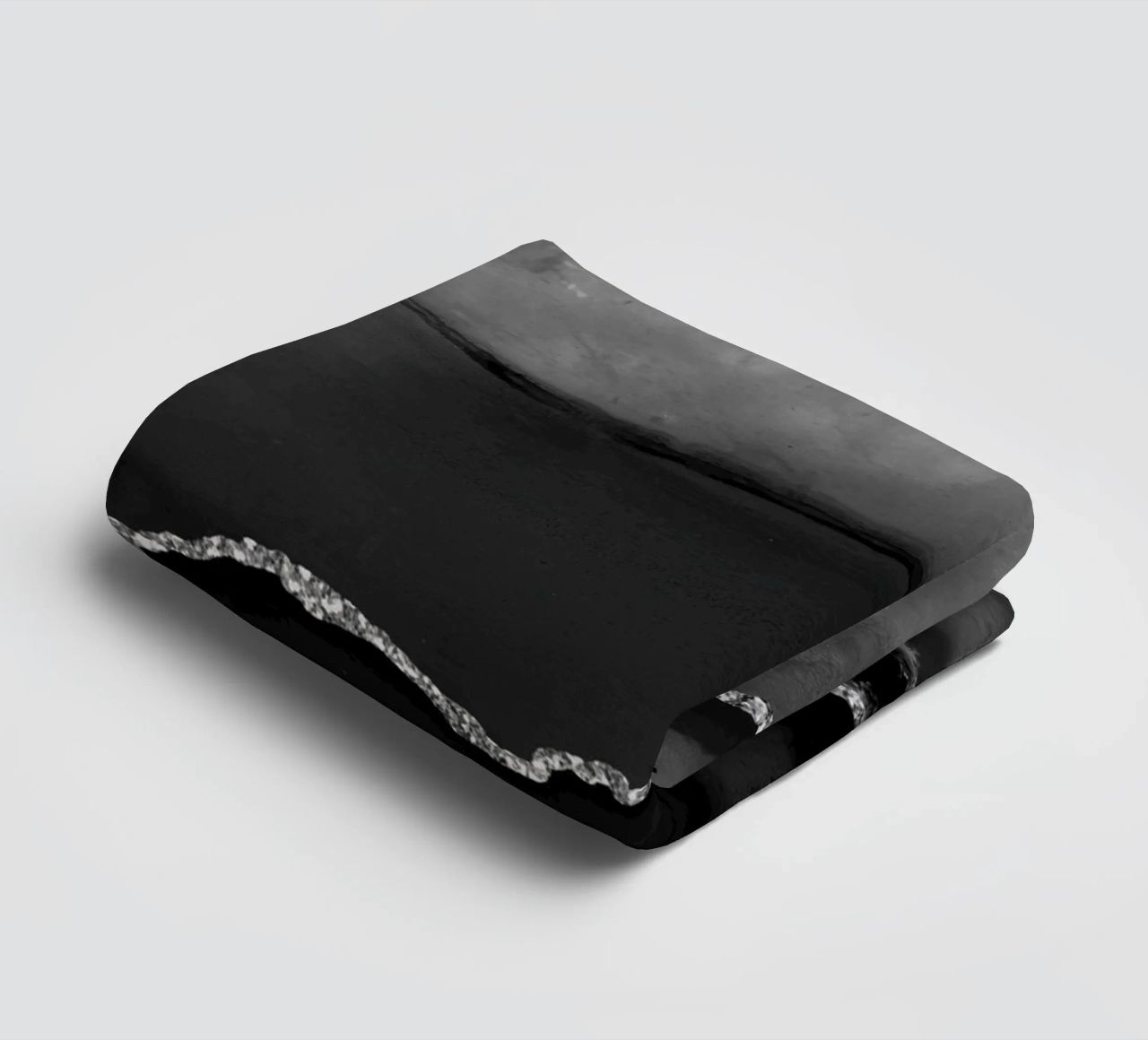 Agata nera e argento Texture 02 asciugamano da bagno da Gemstone Textures