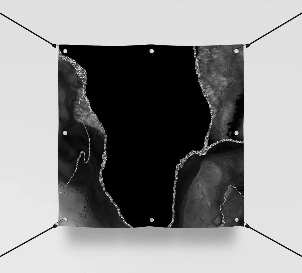 Agata nera e argento Texture 03 telo in pvc da Gemstone Textures