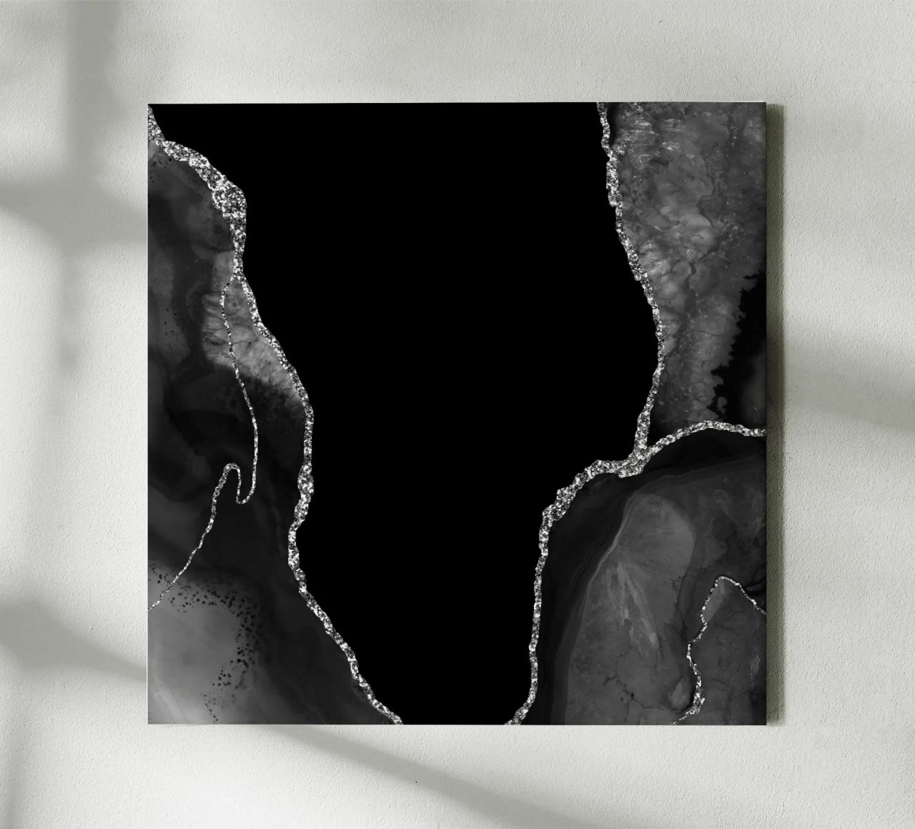 Agata nera e argento Texture 03 tela da Gemstone Textures