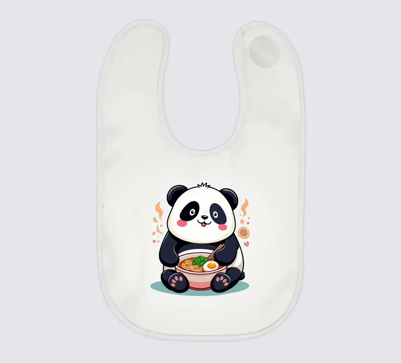 Panda Eats Ramen Babylätzchen von artdesign1985