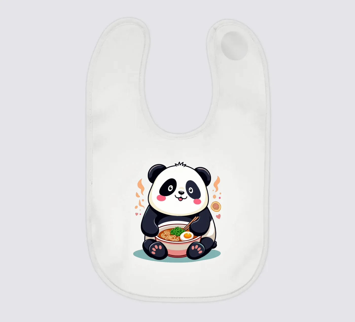 Panda Eats Ramen Babylätzchen von artdesign1985