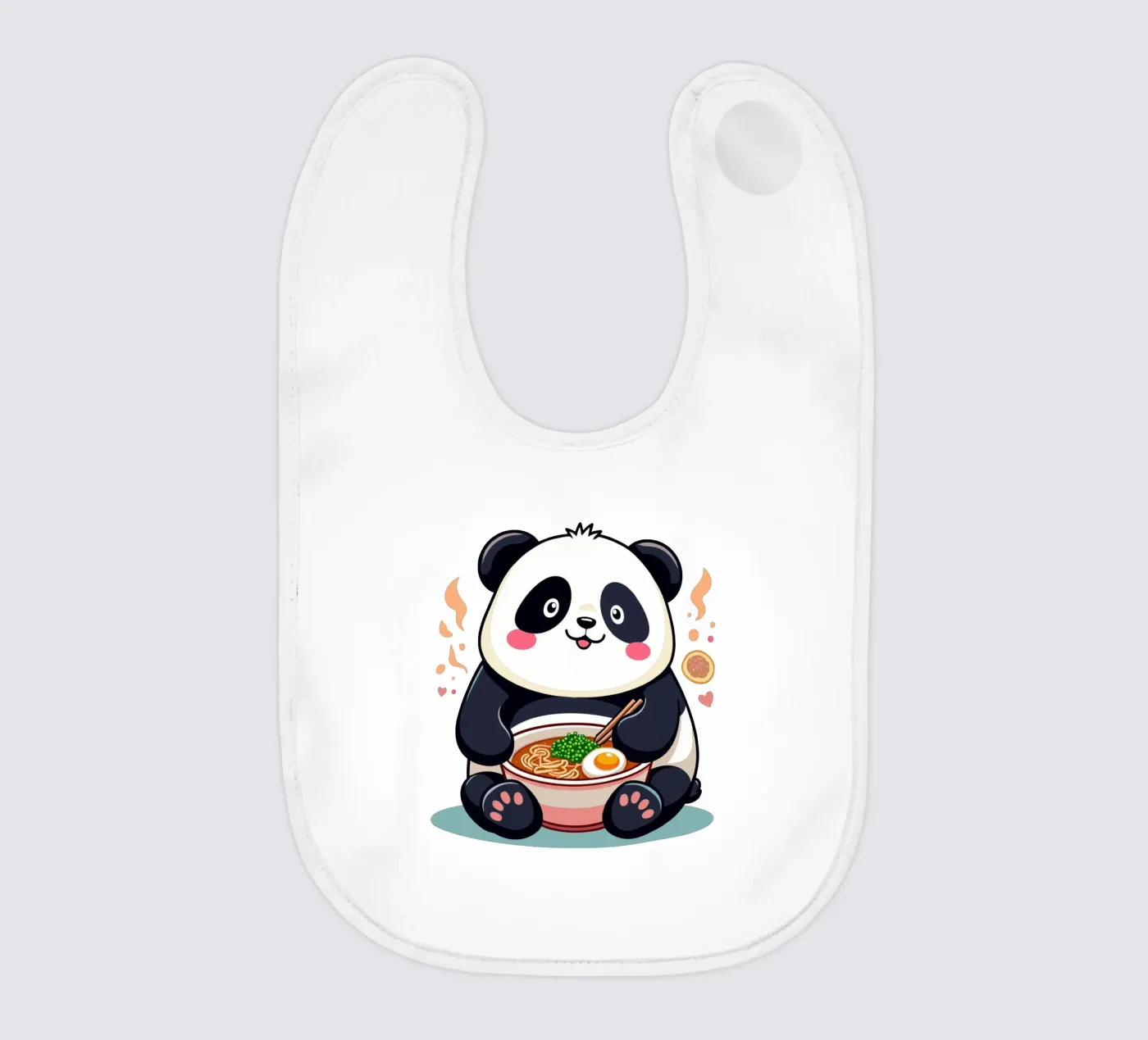 Panda Eats Ramen Babylätzchen von artdesign1985