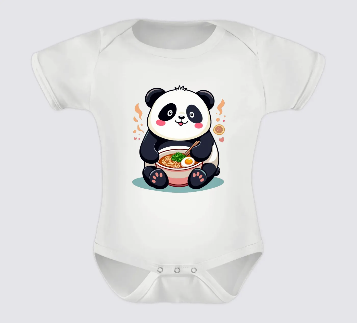 Le panda mange des ramens body bébé de artdesign1985