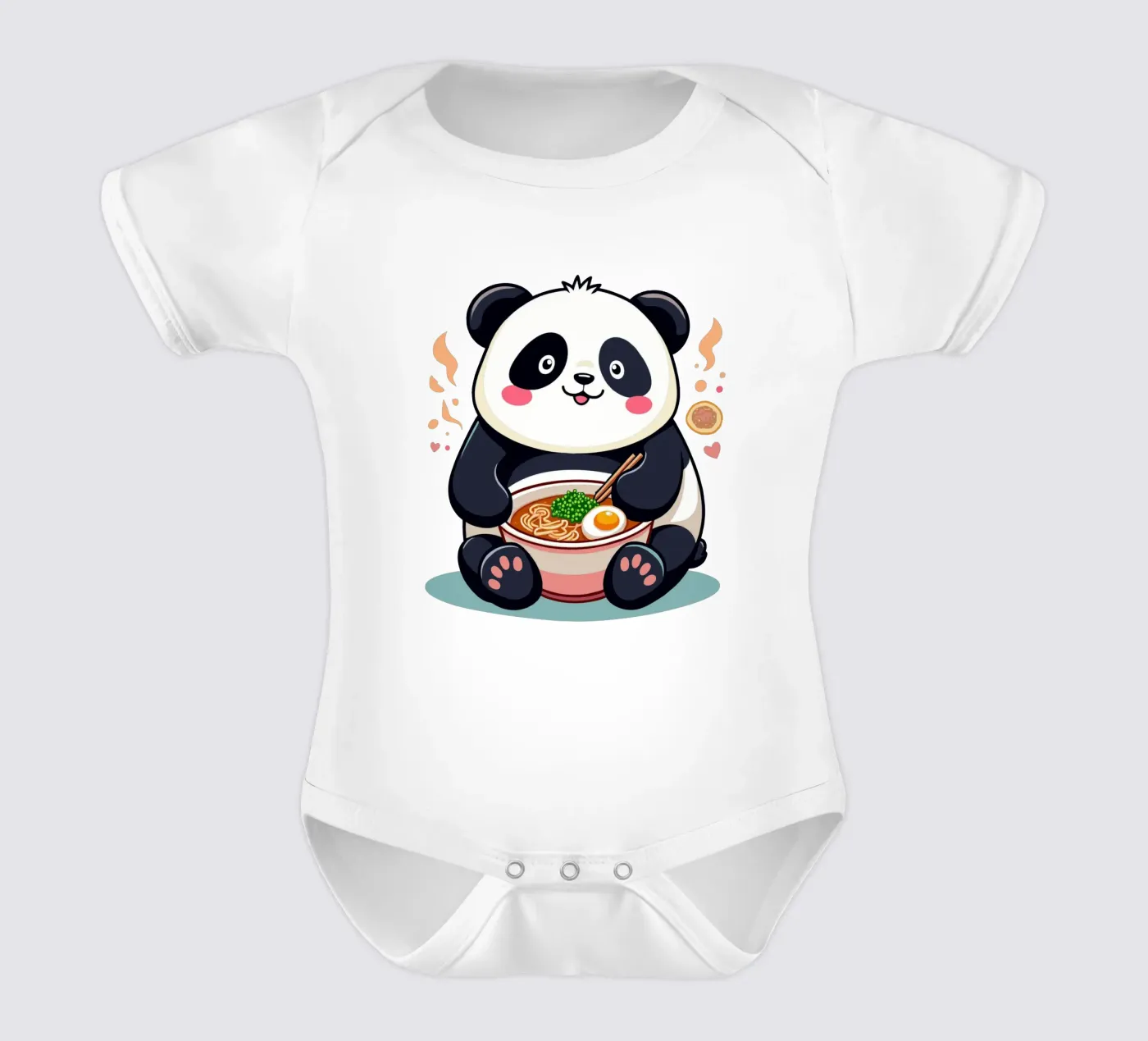 Le panda mange des ramens body bébé de artdesign1985