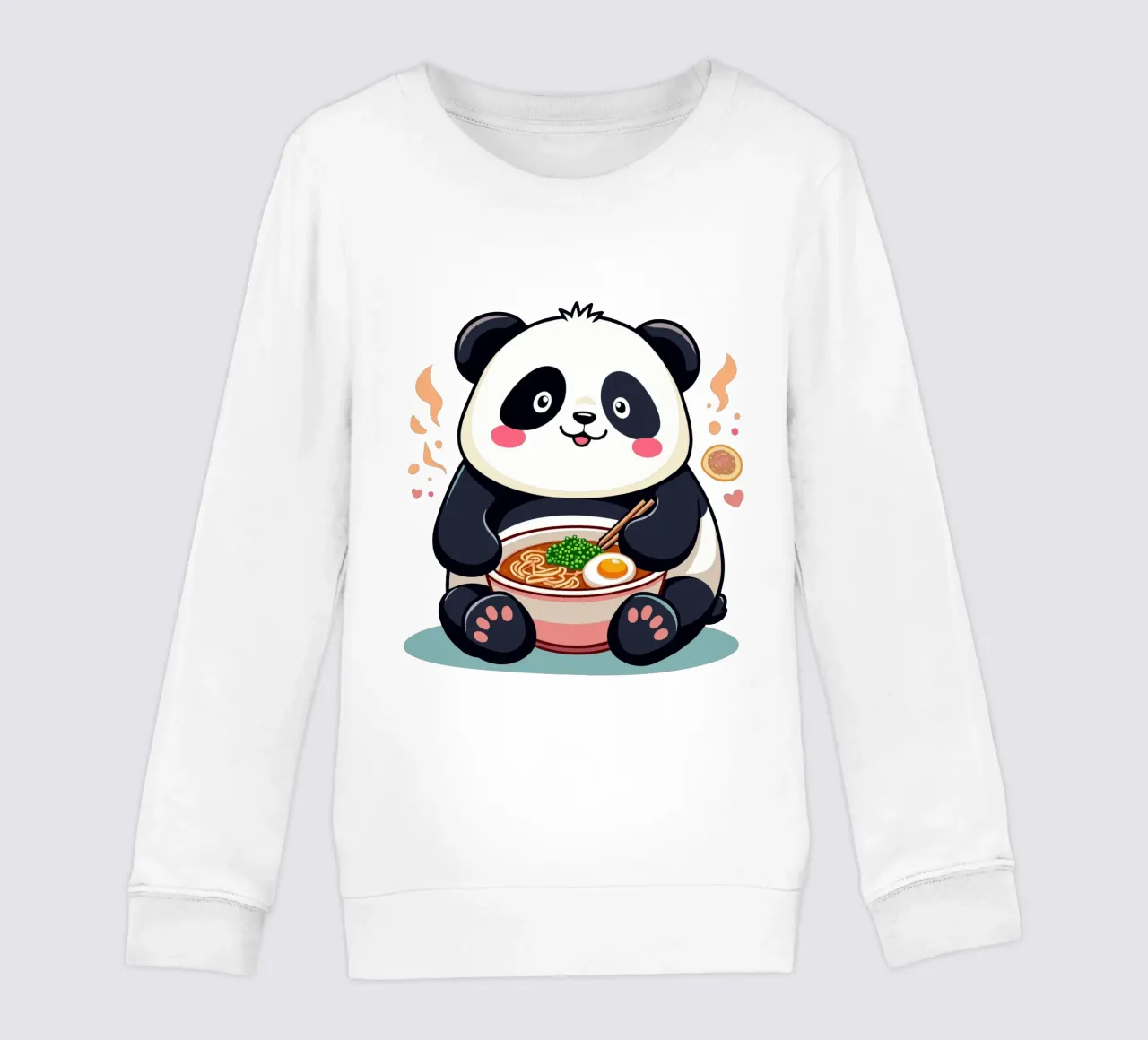 Panda mangia il ramen felpa bambino da artdesign1985