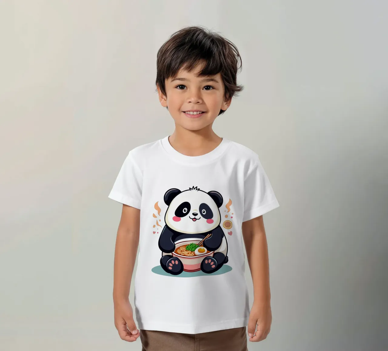 Panda come ramen camiseta para niños de artdesign1985