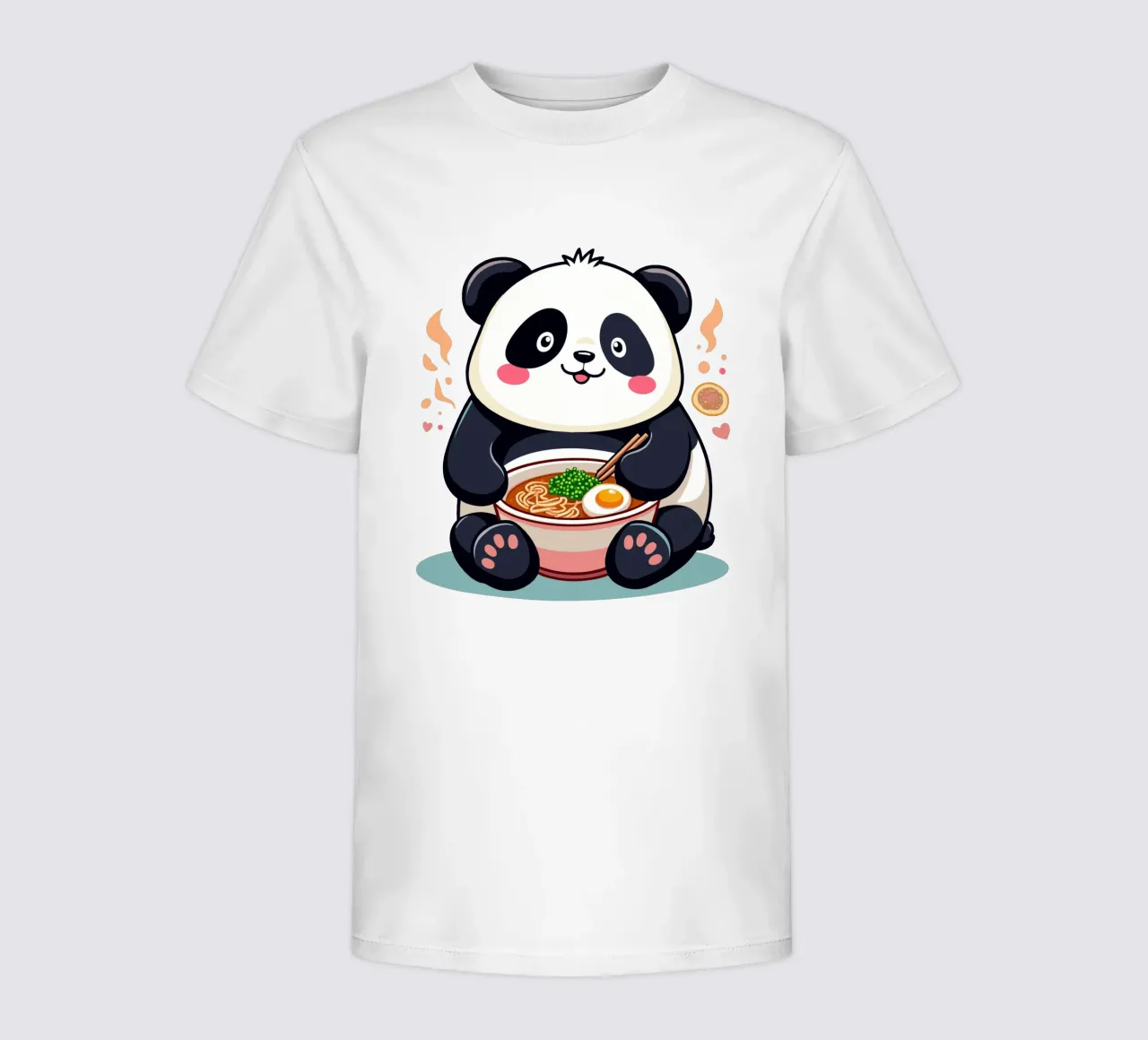 Panda mangia il ramen t-shirt bambini da artdesign1985