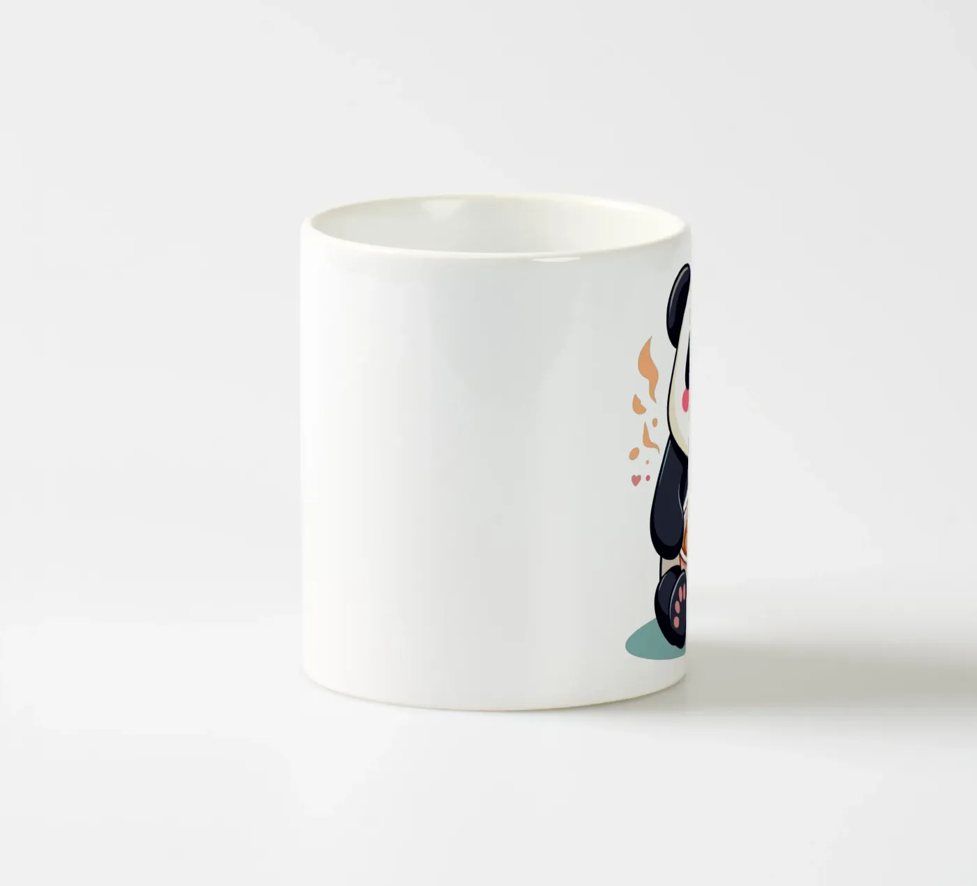 Panda Eats Ramen ceramic mug by artdesign1985