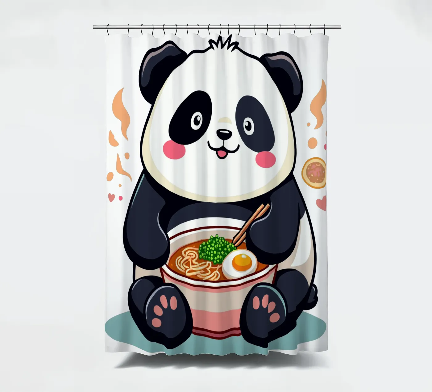 Panda mangia il ramen tenda da doccia da artdesign1985