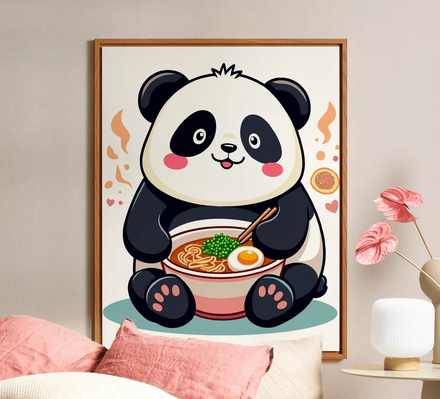 Panda Eats Ramen forex plate by artdesign1985