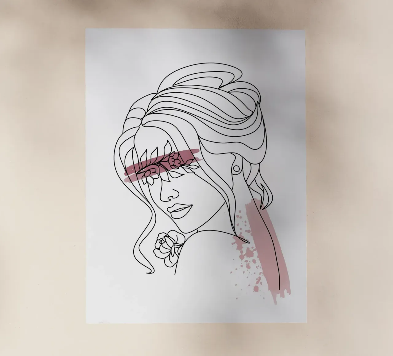 Line Art Donna IV pellicola backlit da ArtDesign by KBK