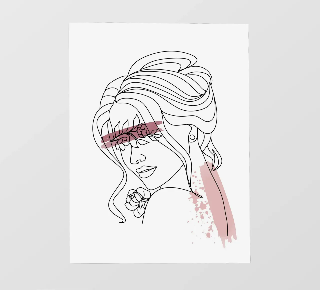 Line Art Donna IV telo in pvc da ArtDesign by KBK