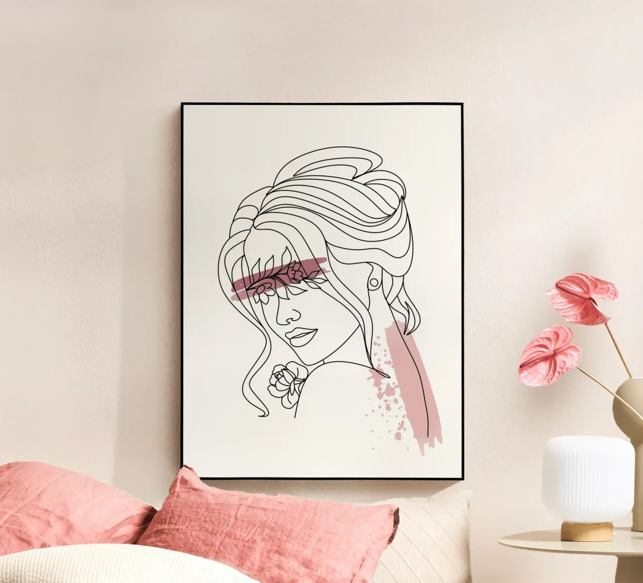 Line Art Donna IV plexiglass da ArtDesign by KBK