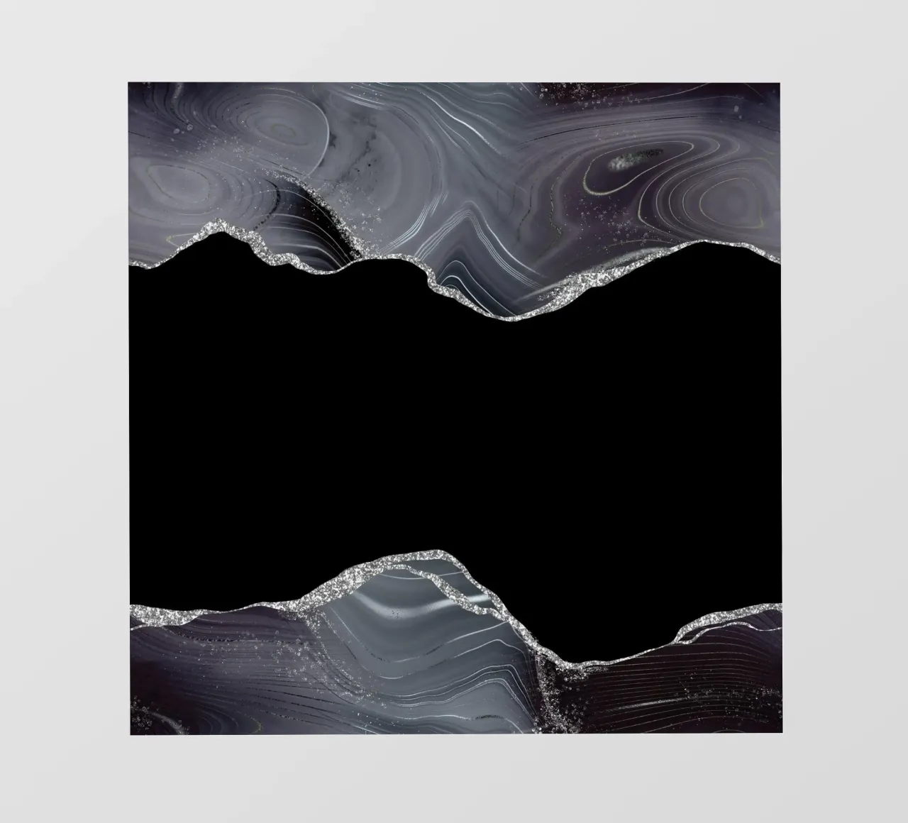 Texture Agate noire et argentée pailletée 04 film rétro-éclairé de Gemstone Textures