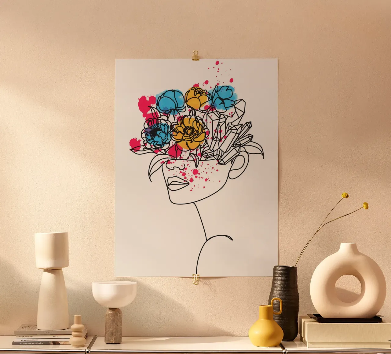 Line Art Donna VI poster da ArtDesign by KBK