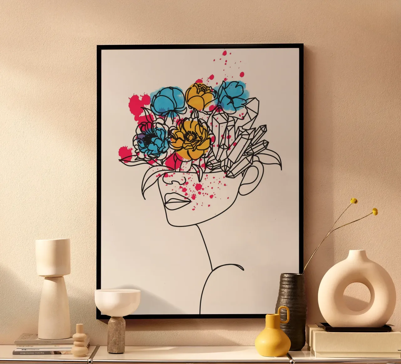 Line Art Donna VI poster da ArtDesign by KBK