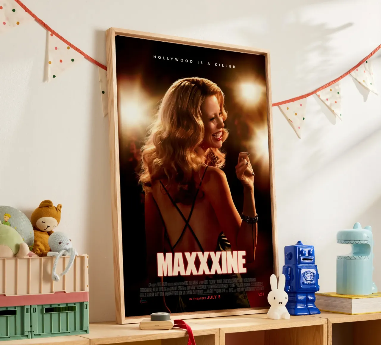 Maxxxine Movie canvas met Baklijst van Attaboy Dsgn