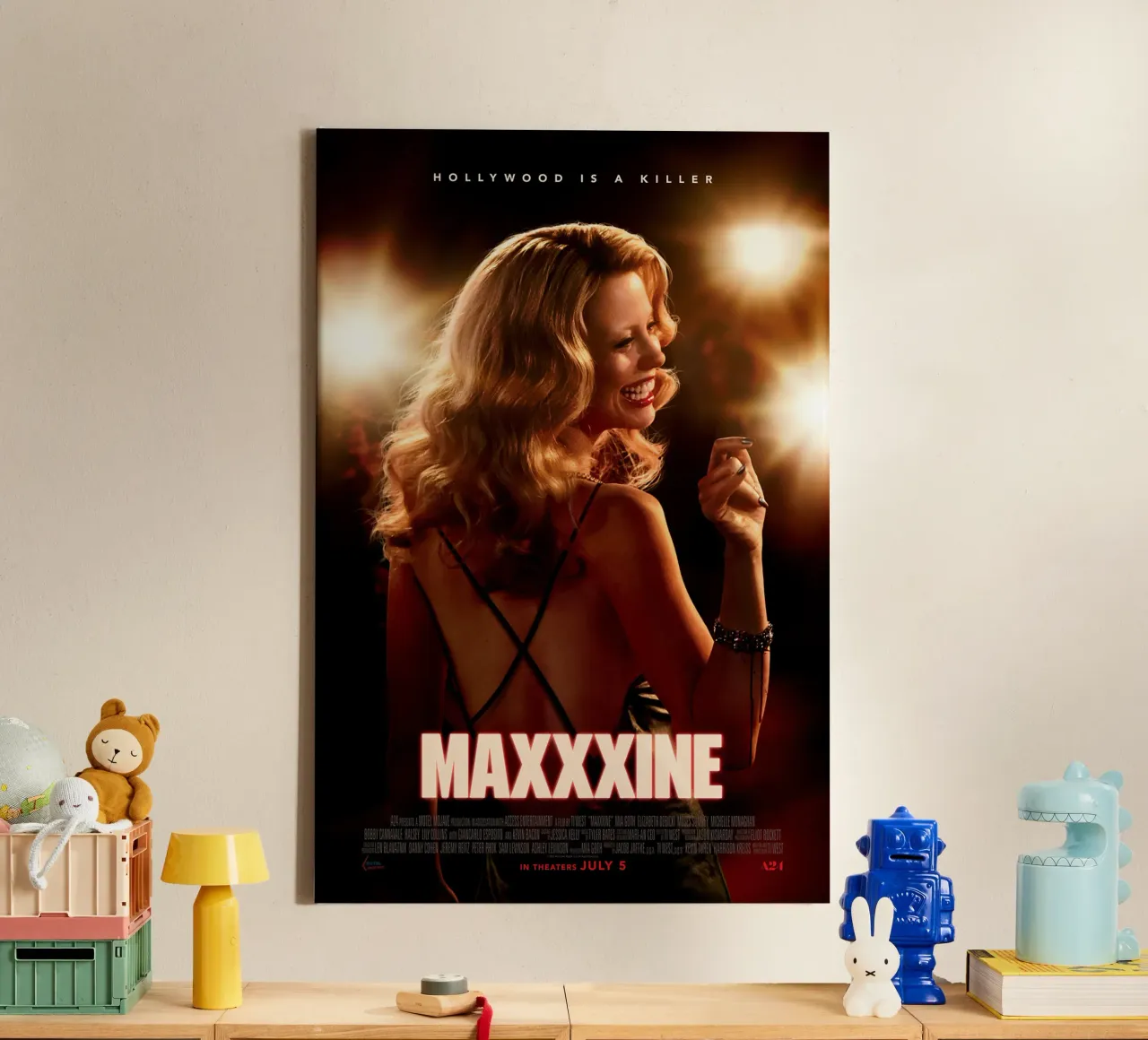 Maxxxine Movie canvas met Baklijst van Attaboy Dsgn