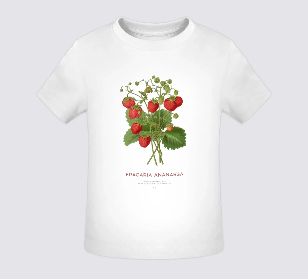Gartenerdbeere oder Fragaria ananassa Baby T-Shirt von Vintagrafica