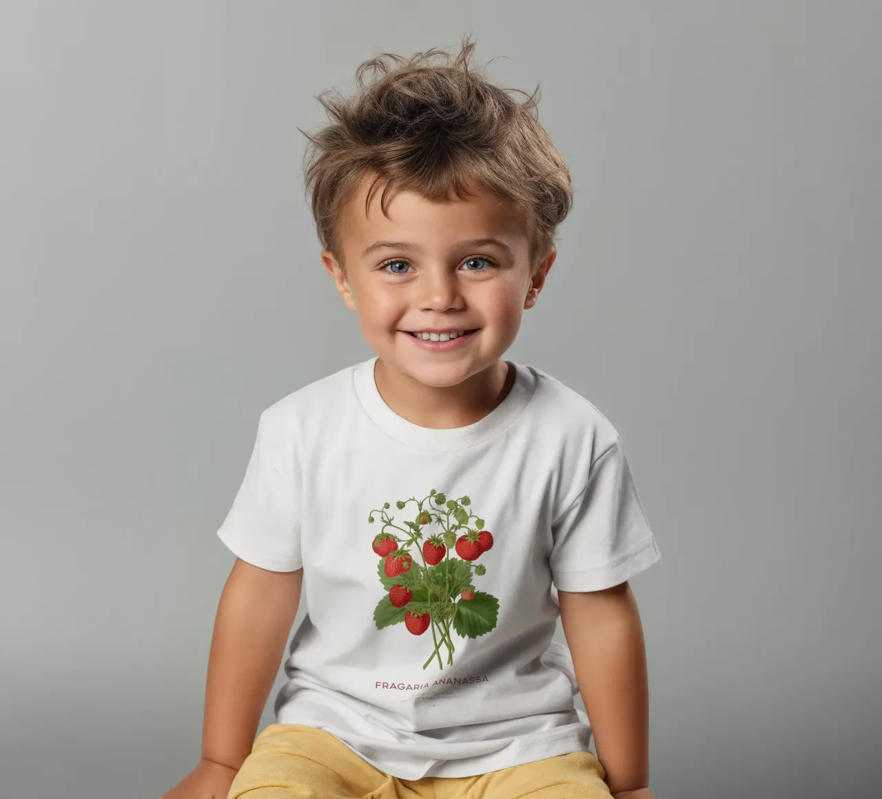 Gartenerdbeere oder Fragaria ananassa Kinder T-Shirt von Vintagrafica