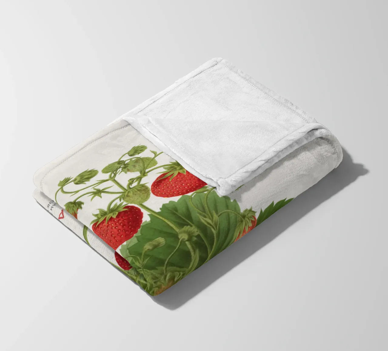 Gartenerdbeere oder Fragaria ananassa Fleecedecke von Vintagrafica