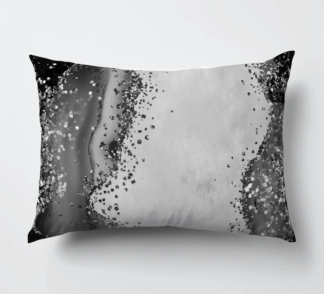 Texture Agata Nera Glitterata 01 cuscino da Gemstone Textures