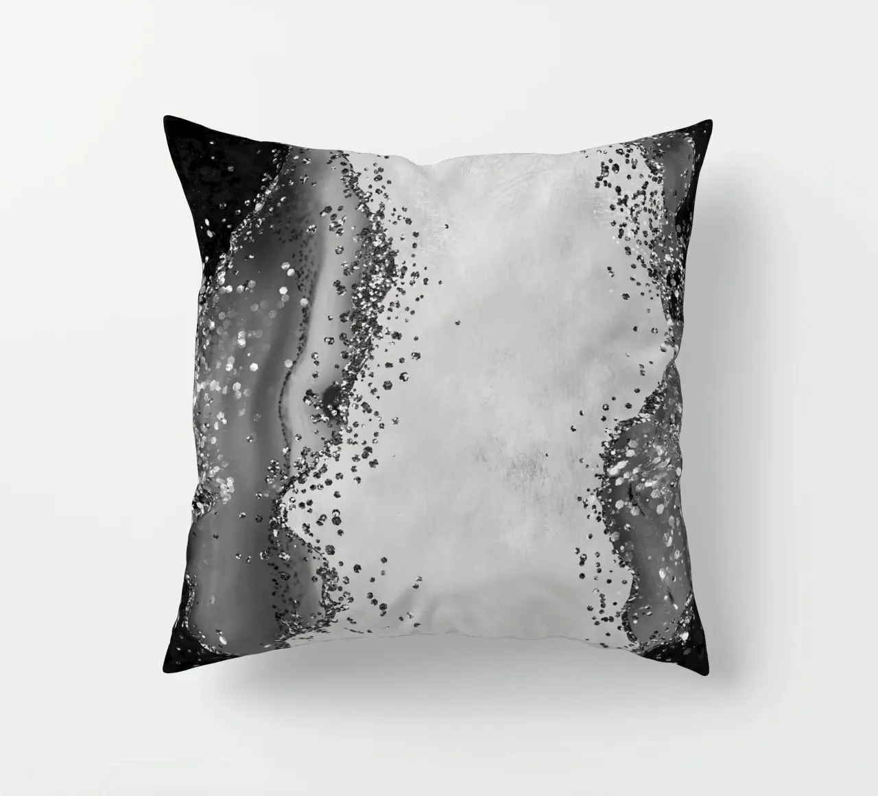 Texture Agata Nera Glitterata 01 cuscino da Gemstone Textures