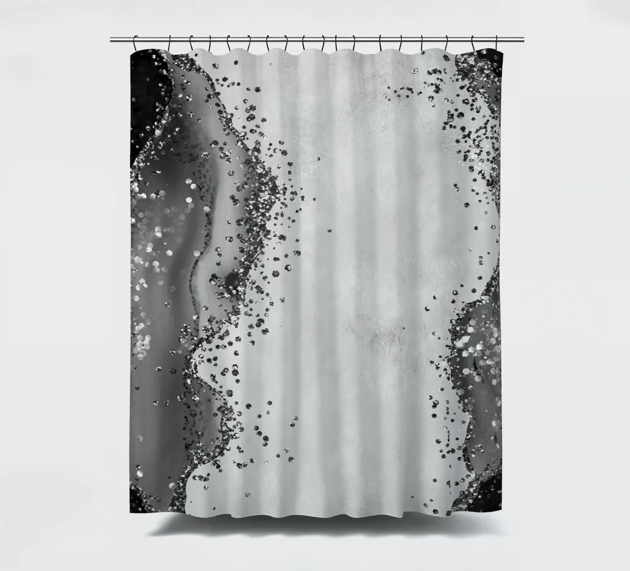 Texture Agata Nera Glitterata 01 tenda da doccia da Gemstone Textures