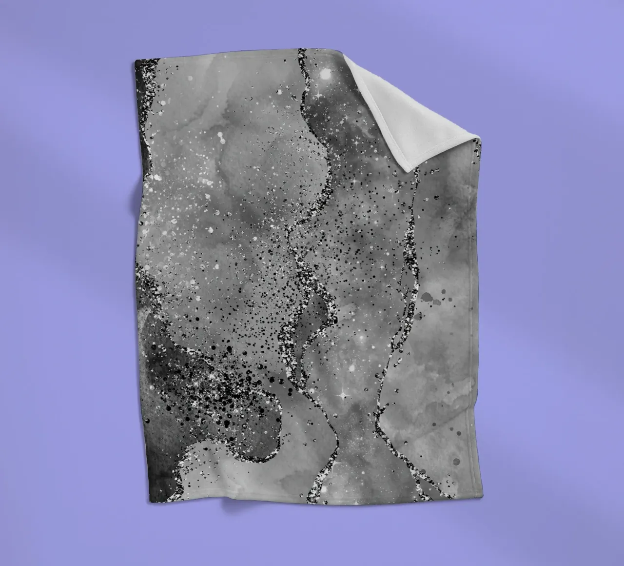 Texture Agata Nera Glitterata 02 coperta in pile da Gemstone Textures