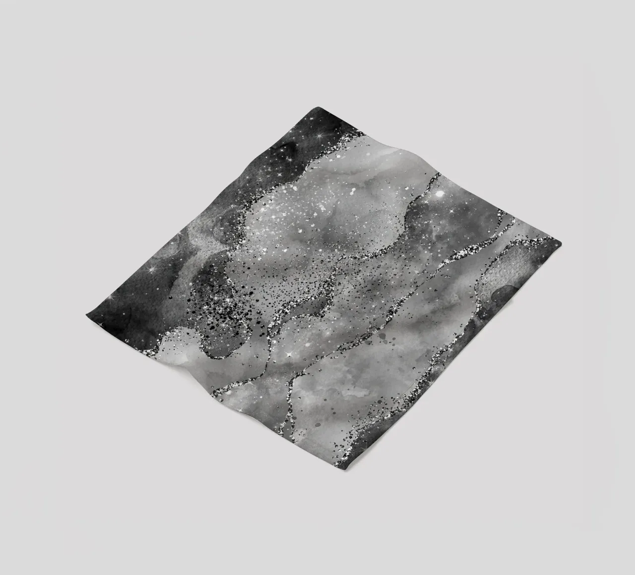 Texture Agata Nera Glitterata 02 coperta in pile da Gemstone Textures