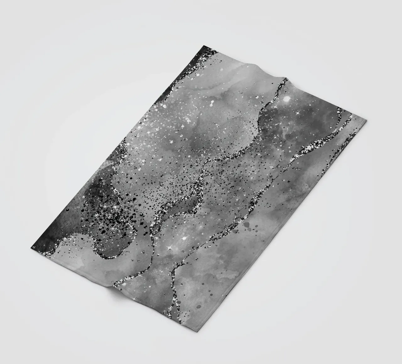 Texture Agata Nera Glitterata 02 coperta in pile da Gemstone Textures
