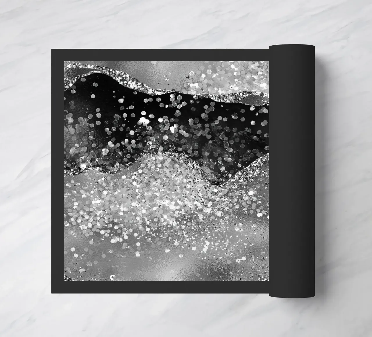Texture Agata Nera Glitterata 03 zerbino da Gemstone Textures