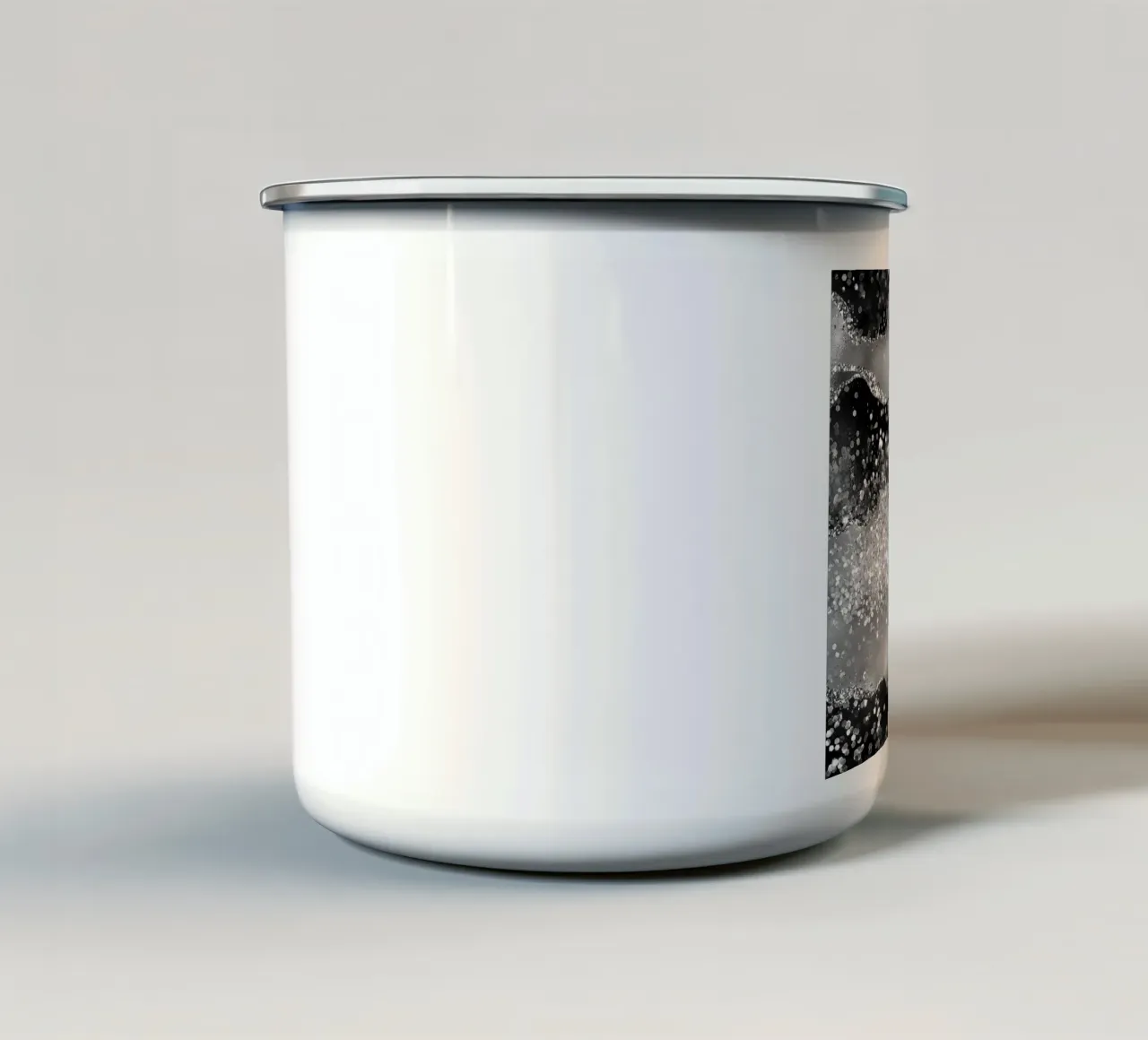 Texture Agata Nera Glitterata 03 tazza in smalto da Gemstone Textures