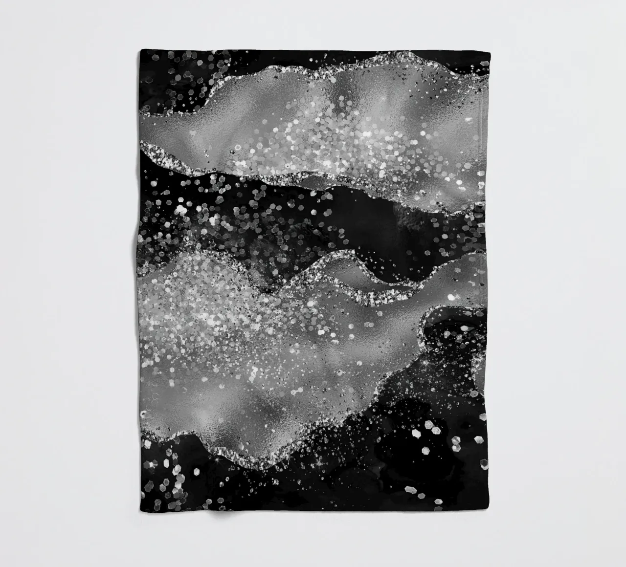 Texture Agata Nera Glitterata 03 coperta in pile da Gemstone Textures