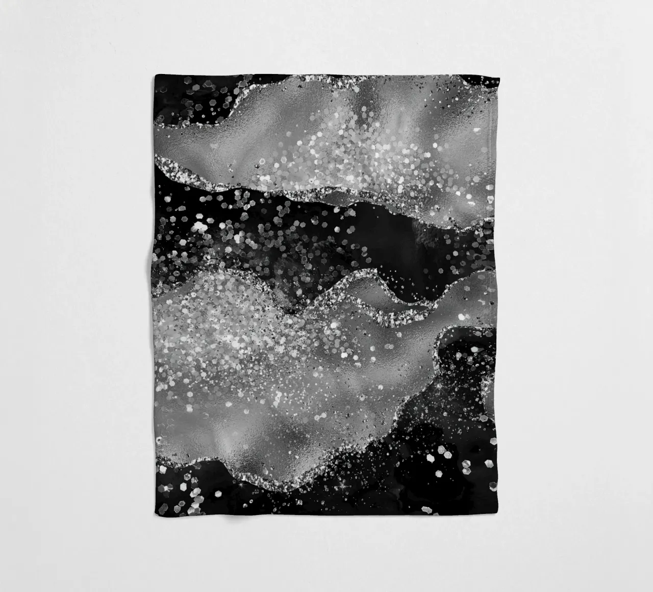 Texture Agata Nera Glitterata 03 coperta in pile da Gemstone Textures