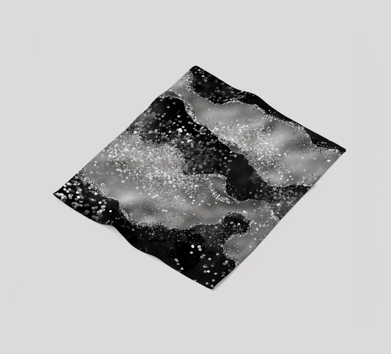 Texture Agata Nera Glitterata 03 coperta in pile da Gemstone Textures