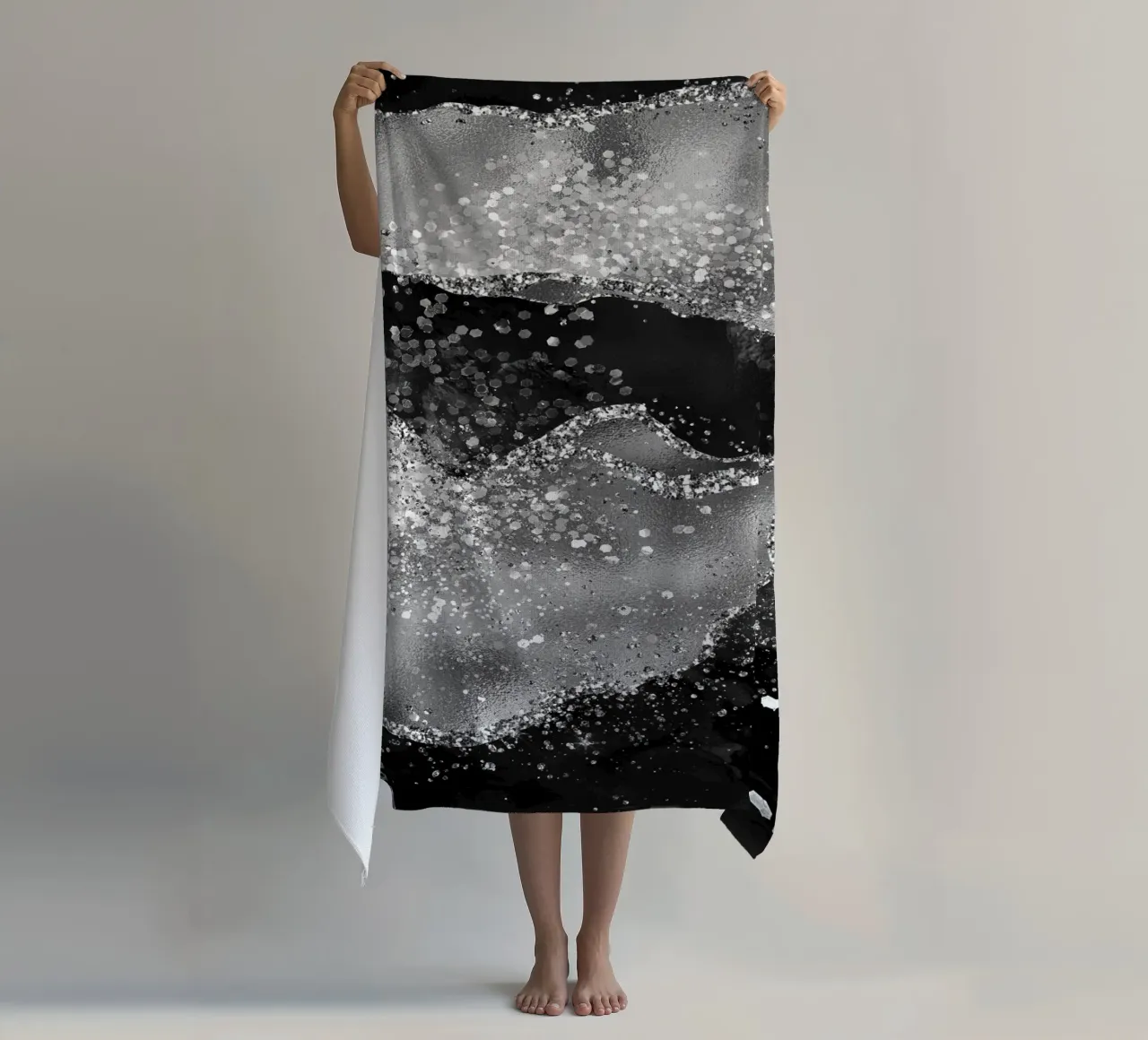 Texture Agata Nera Glitterata 03 telo mare da Gemstone Textures