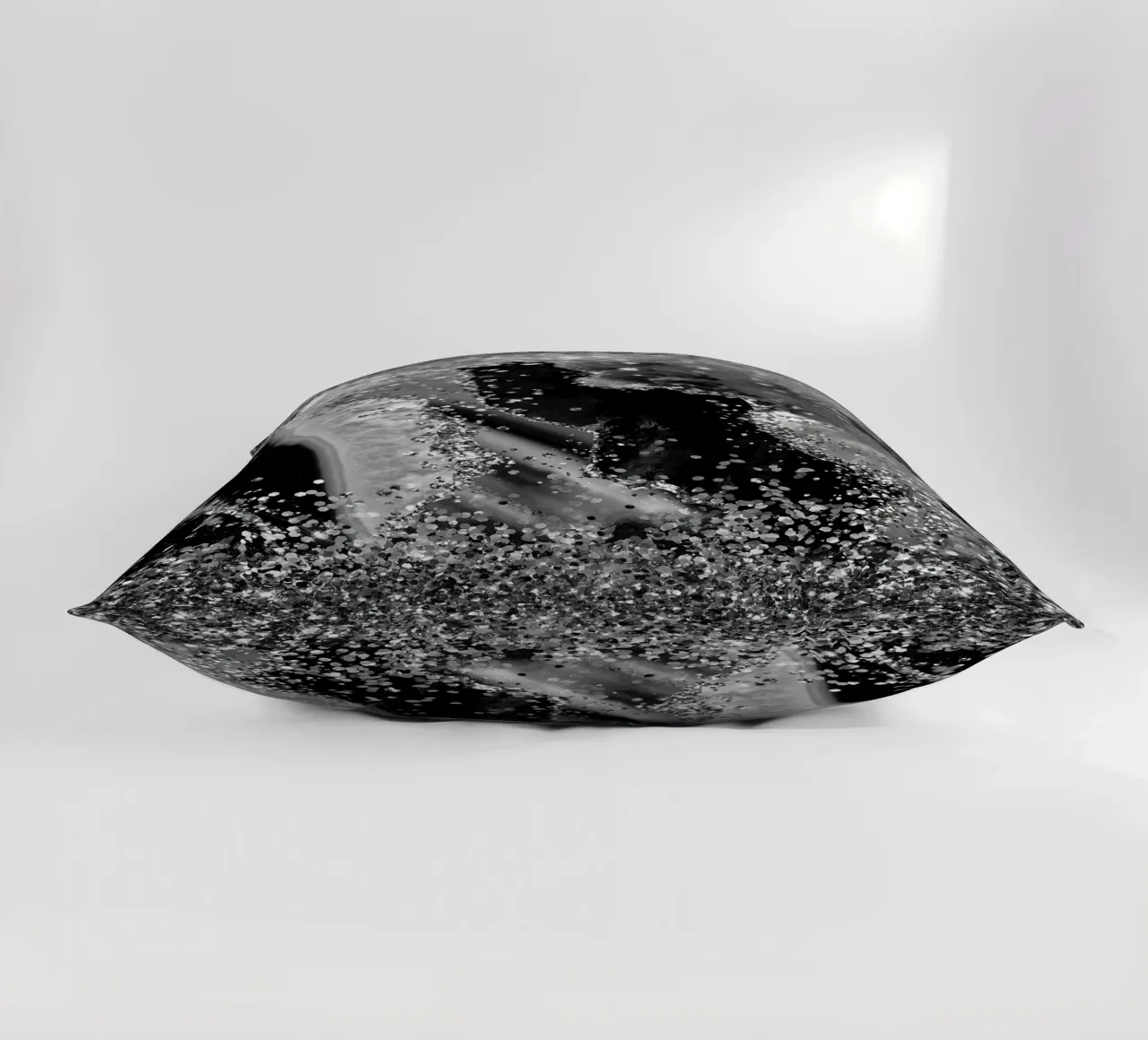 Texture Agata Nera Glitterata 04 cuscino da Gemstone Textures
