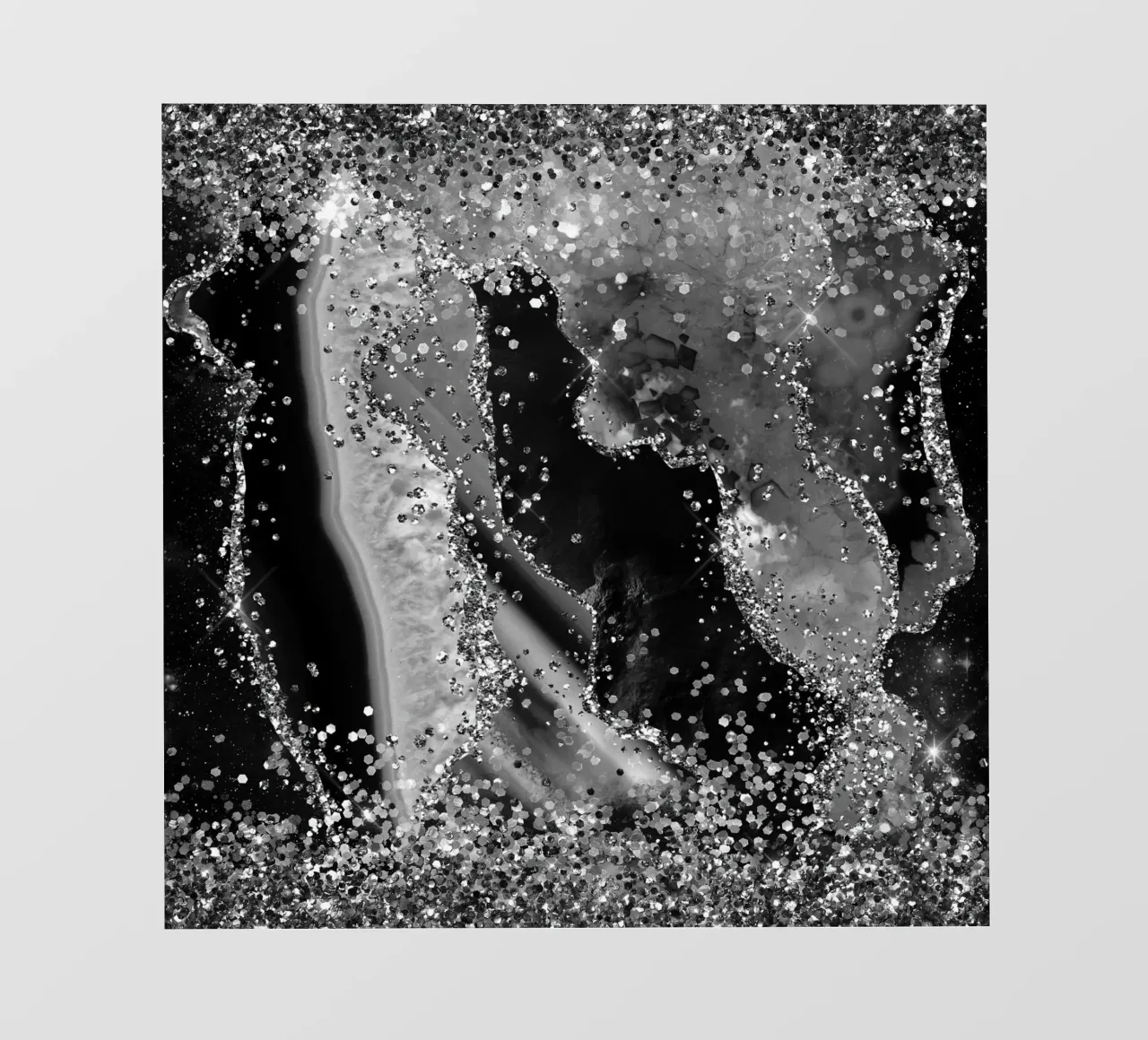 Texture Agata Nera Glitterata 04 pellicola backlit da Gemstone Textures