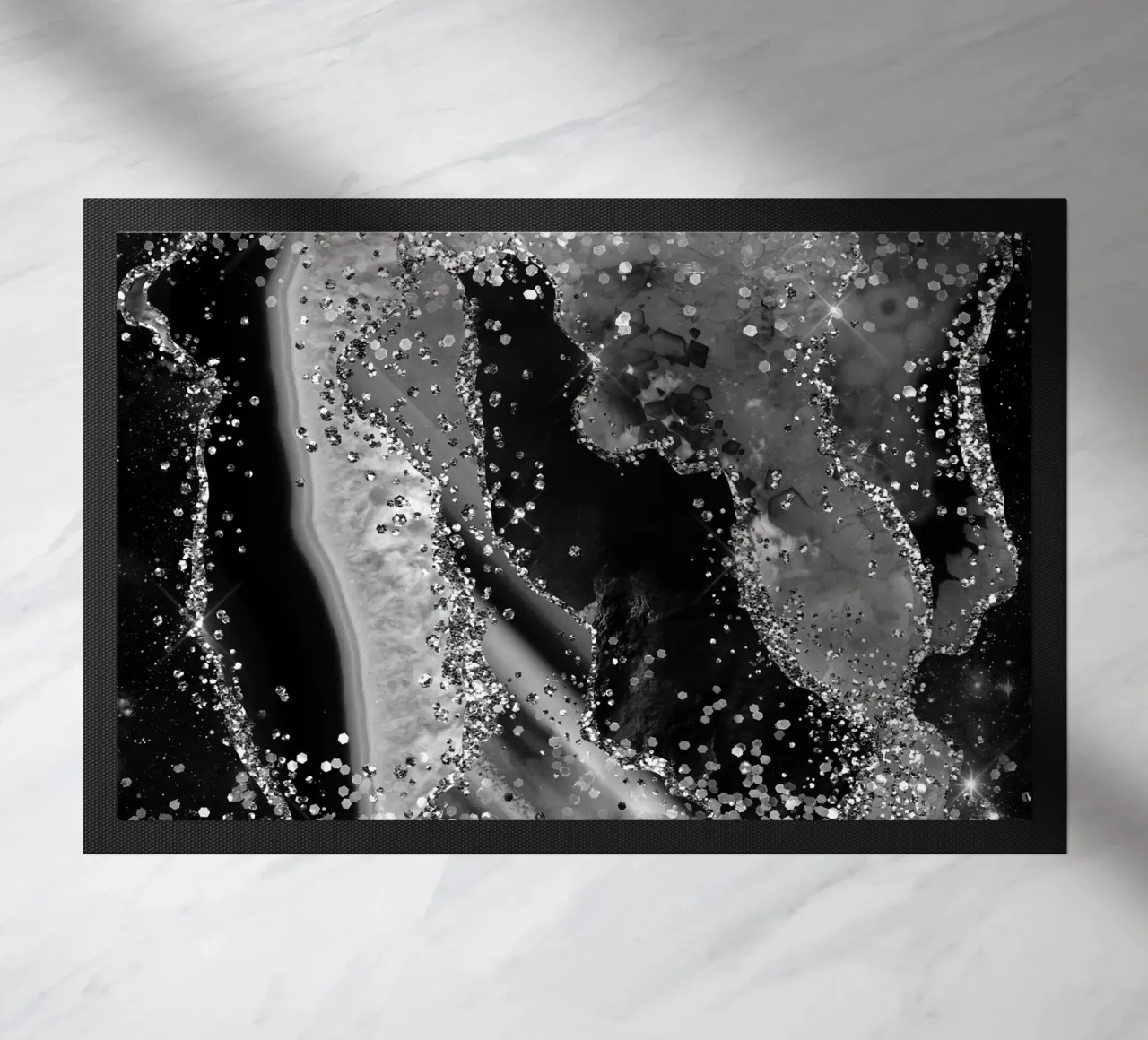 Texture Agata Nera Glitterata 04 zerbino da Gemstone Textures