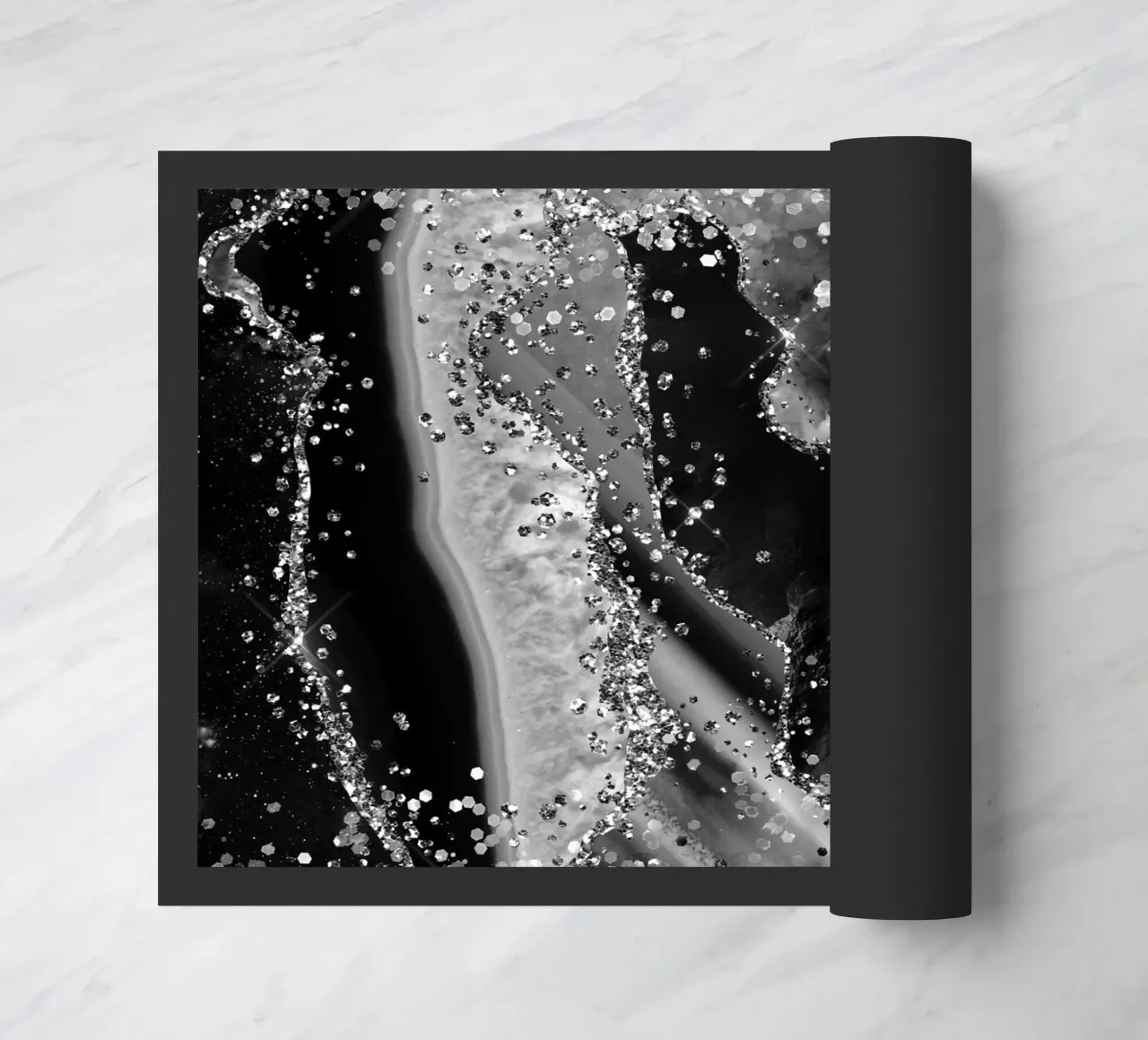 Texture Agata Nera Glitterata 04 zerbino da Gemstone Textures