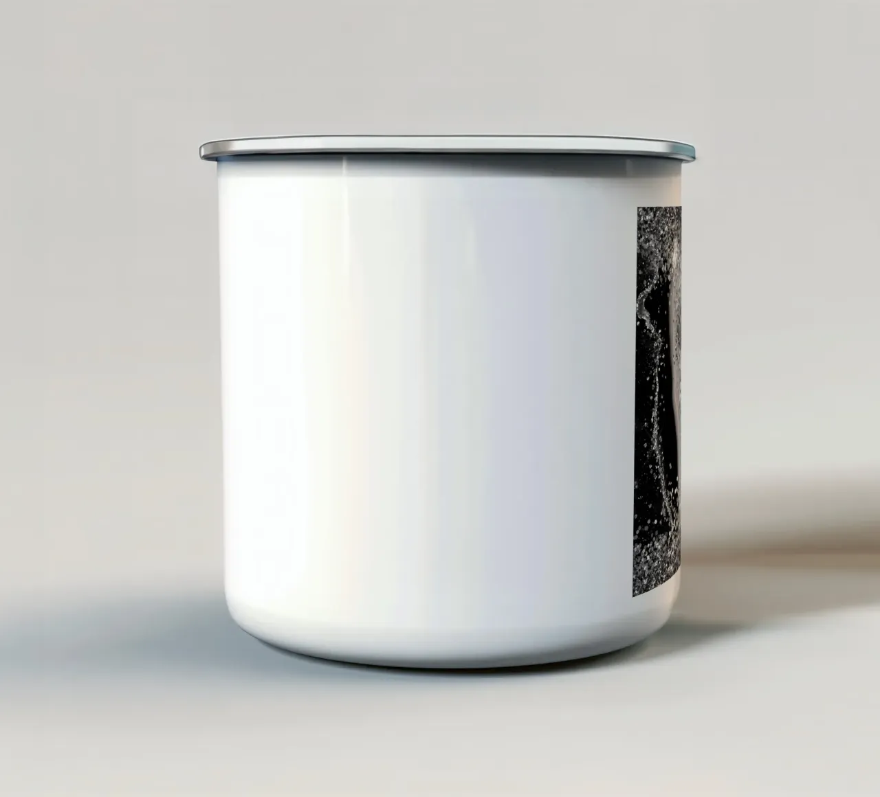Texture Agata Nera Glitterata 04 tazza in smalto da Gemstone Textures