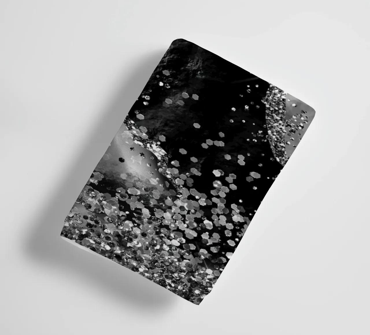 Texture Agata Nera Glitterata 04 asciugamano da bagno da Gemstone Textures