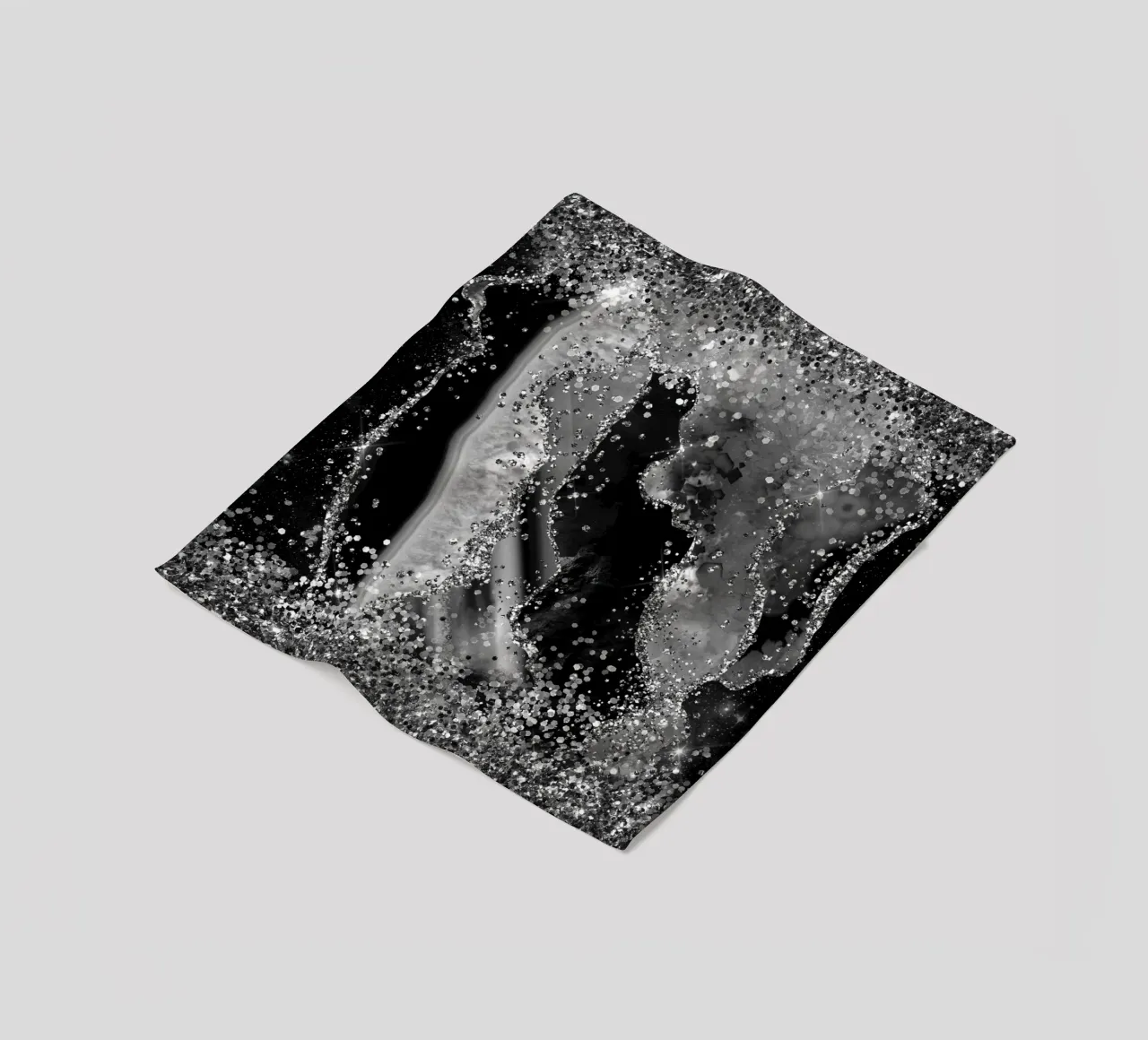 Texture Agata Nera Glitterata 04 coperta in pile da Gemstone Textures