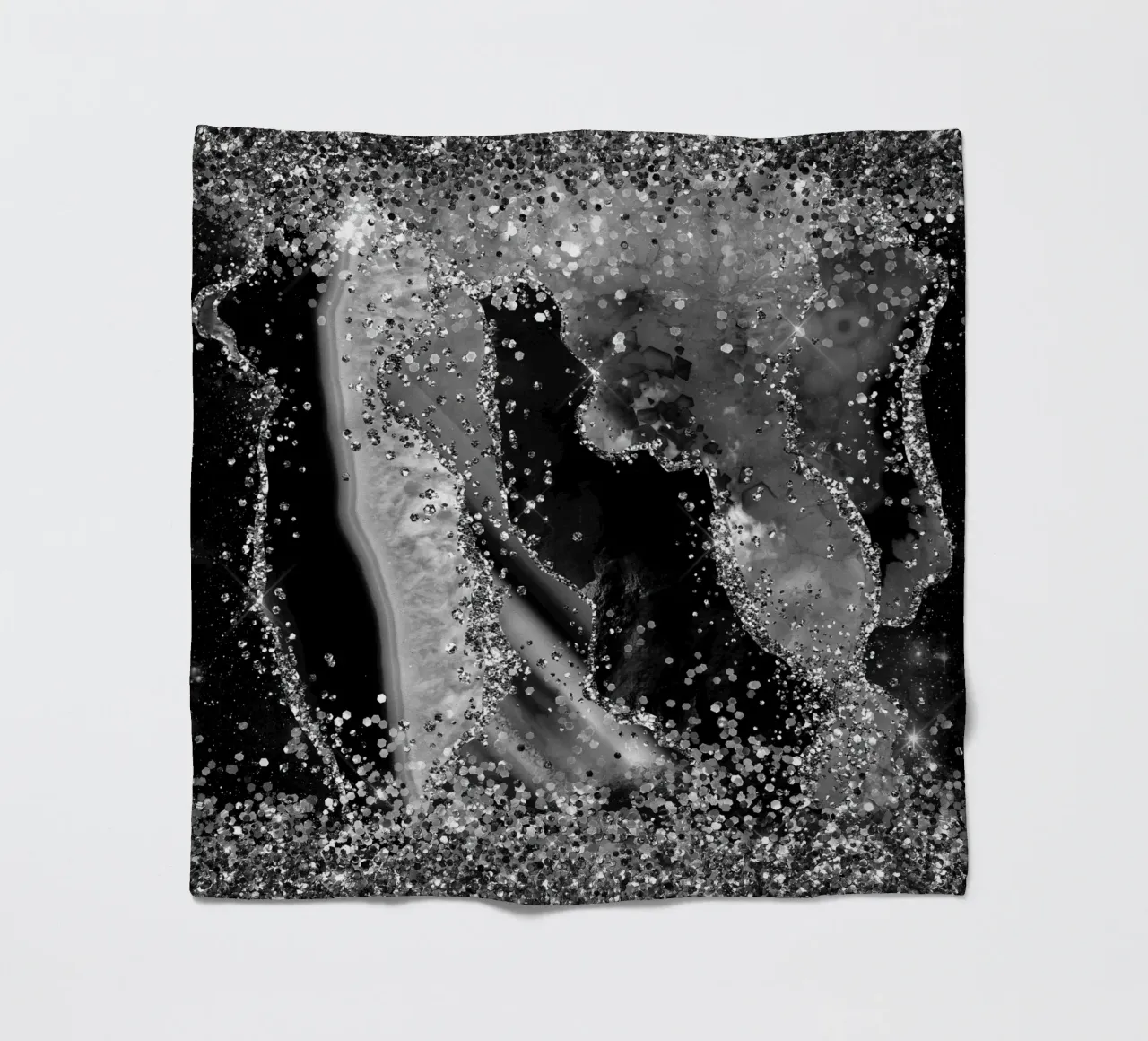 Texture Agata Nera Glitterata 04 coperta in pile da Gemstone Textures
