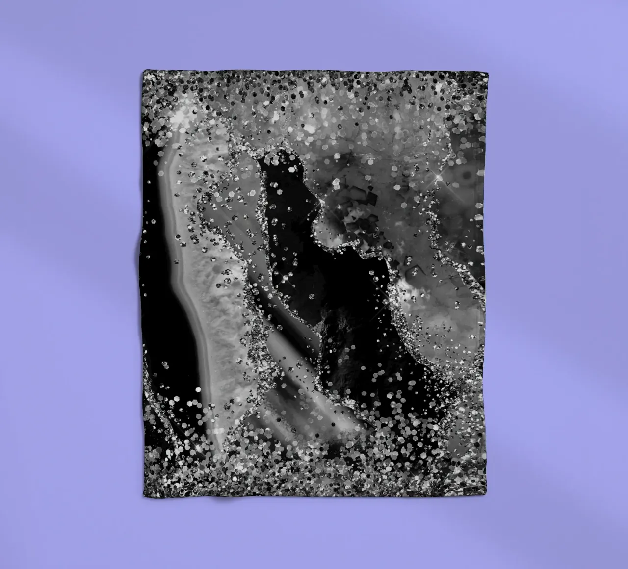 Texture Agata Nera Glitterata 04 coperta in pile da Gemstone Textures